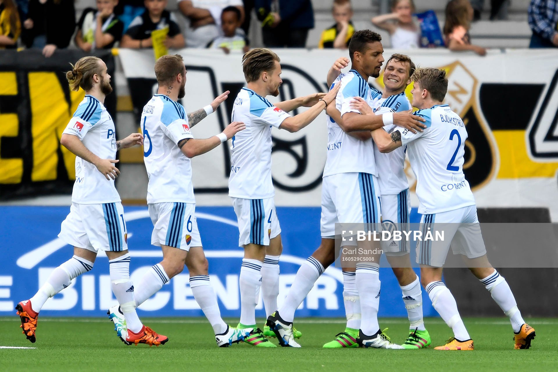 Djurgårdens Mathias Ranegie jublar