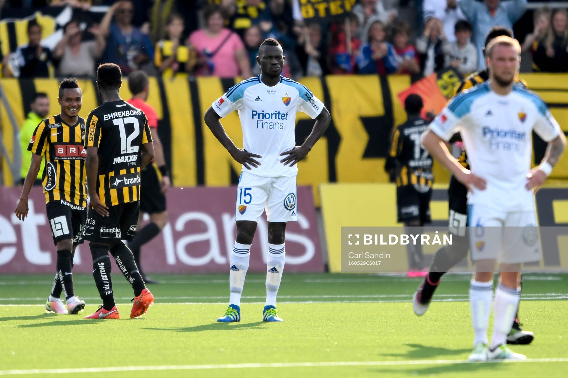 Djurgårdens Omar Colley deppar