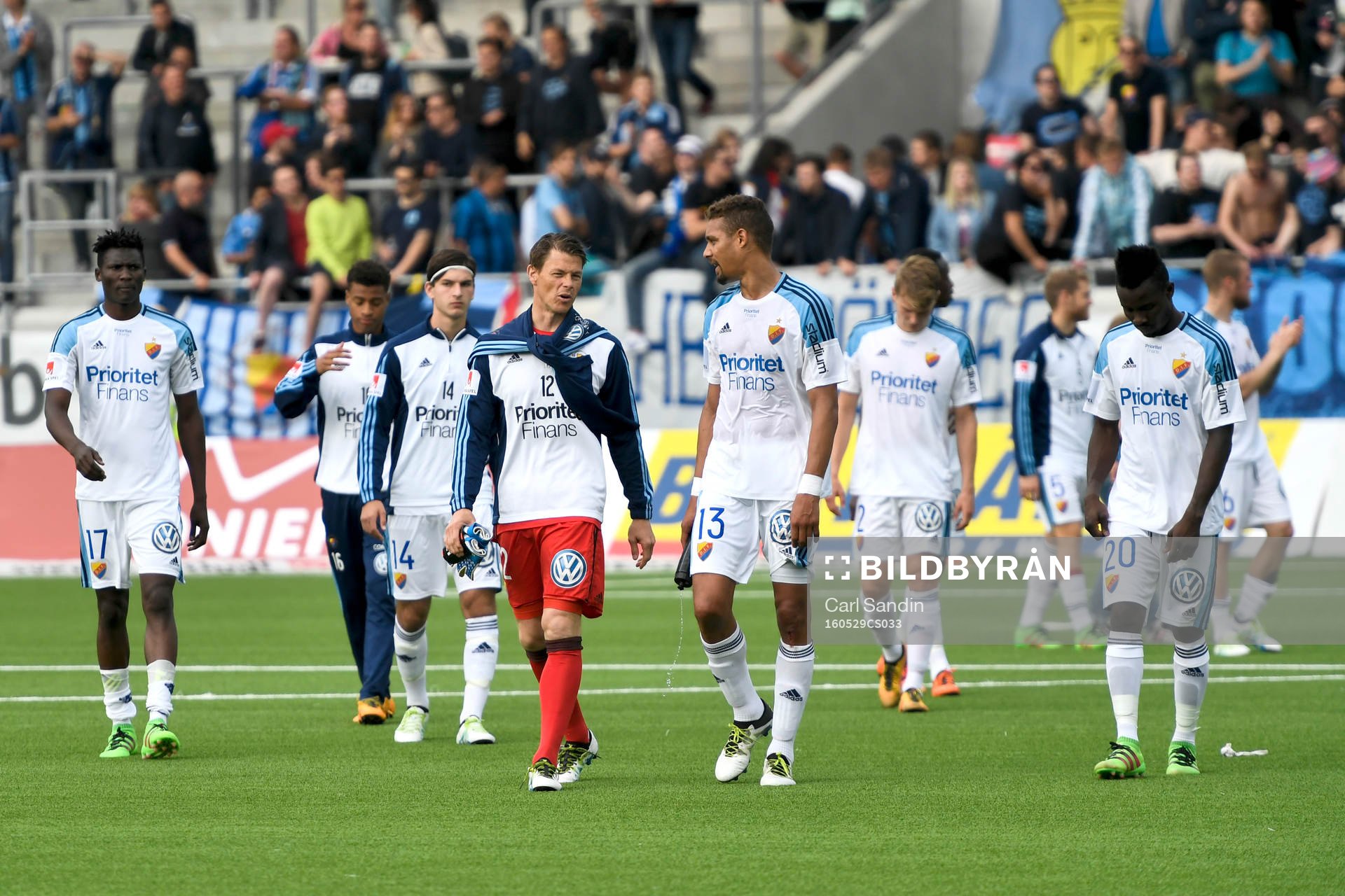 Djurgårdens spelare deppar