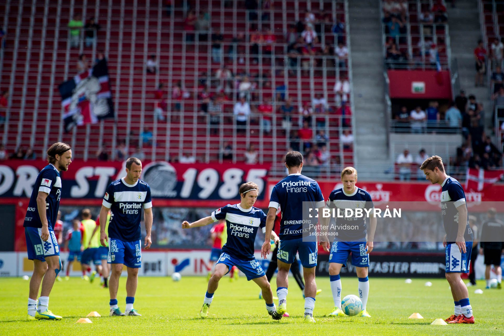 IFK Göteborgs spelare värmer upp