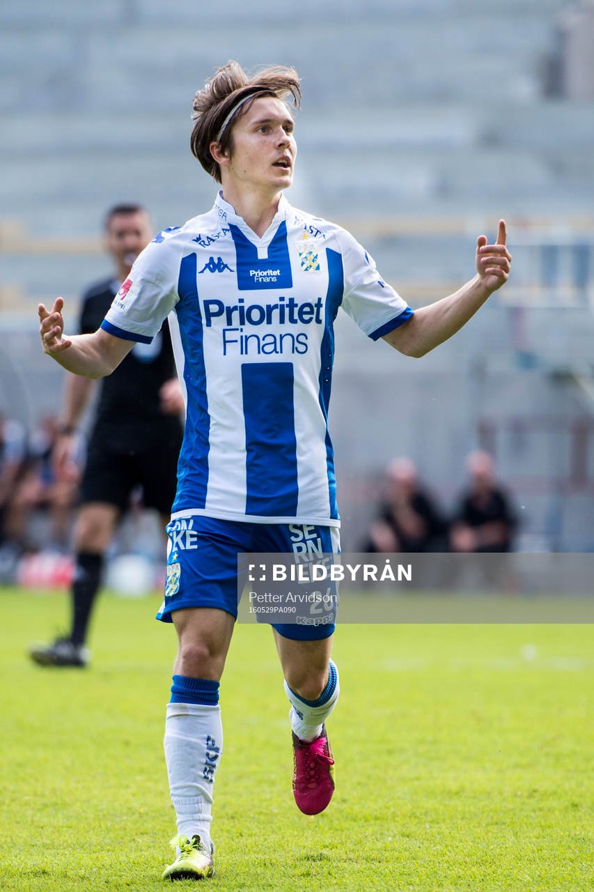 IFK Göteborgs Patrik Karlsson Lagemyr jublar