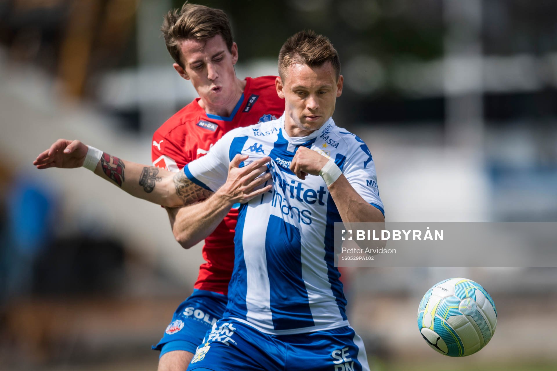 Helsingborgs Adam Eriksson och IFK Göteborgs Jakob Ankersen