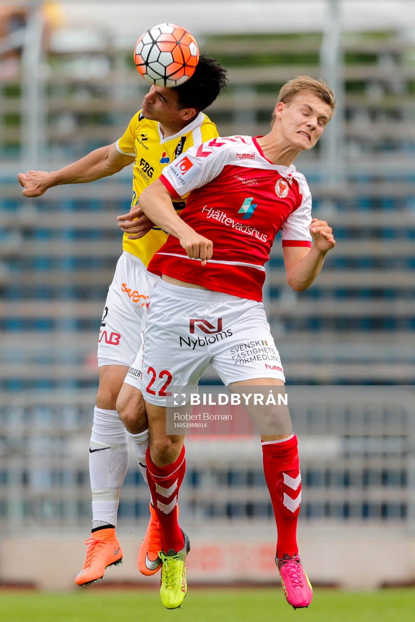 Falkenbergs Zlatan Krizanovic och Kalmars Svante Ingelsson