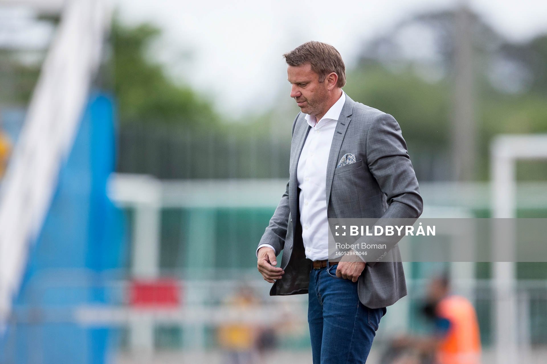 Falkenbergs tränare Hans Eklund deppar