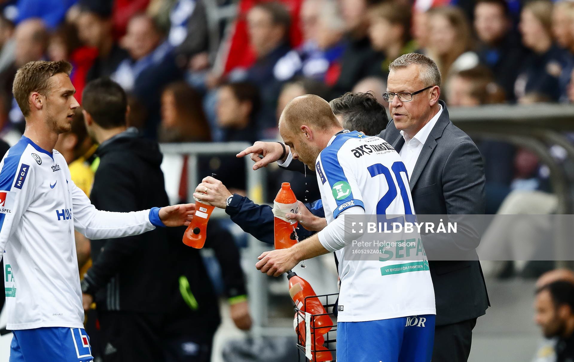Norrköpings tränare Jan Andersson ger order till Daniel