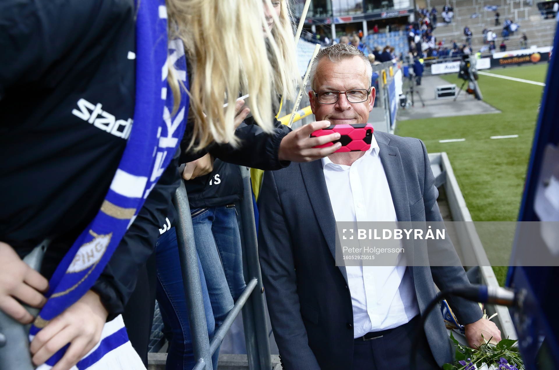 Norrköpings tränare Jan Andersson under fotbollsmatchen i Allsvenskan mellan Norrköping och Elfsborg den 29 maj 2016 i Norrköping.