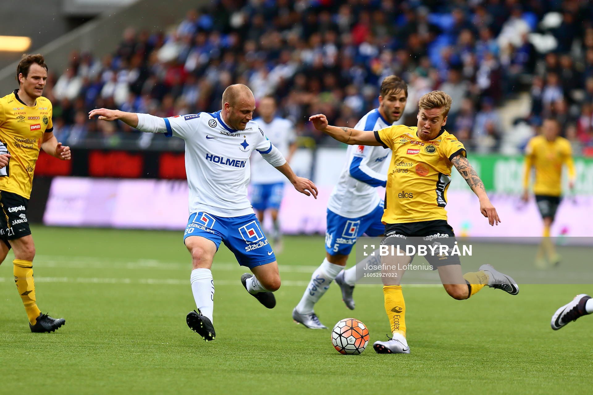 Norrköpings Daniel Sjölund och Elfsborgs Thomas Kind