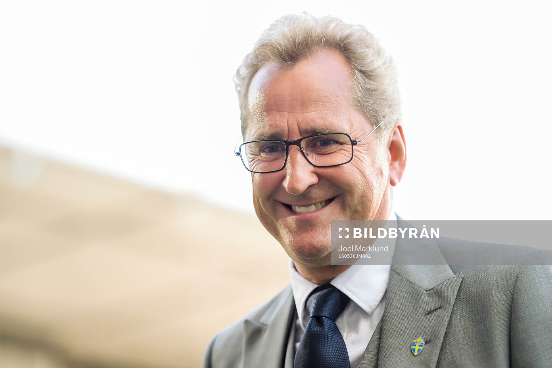 Sveriges förbundskapten Erik Hamrén före
