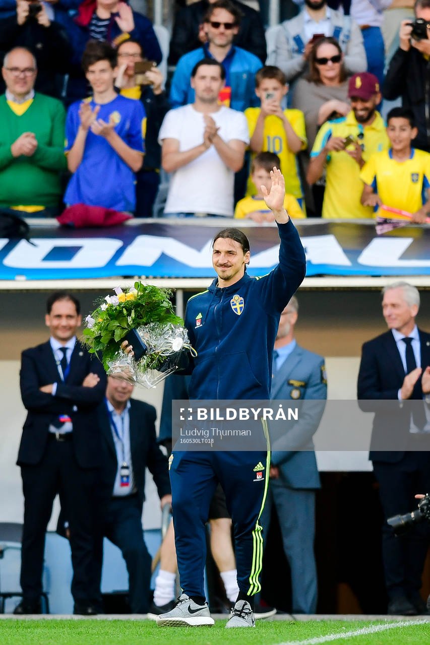 Sveriges Zlatan Ibrahimovic hyllas utav publiken