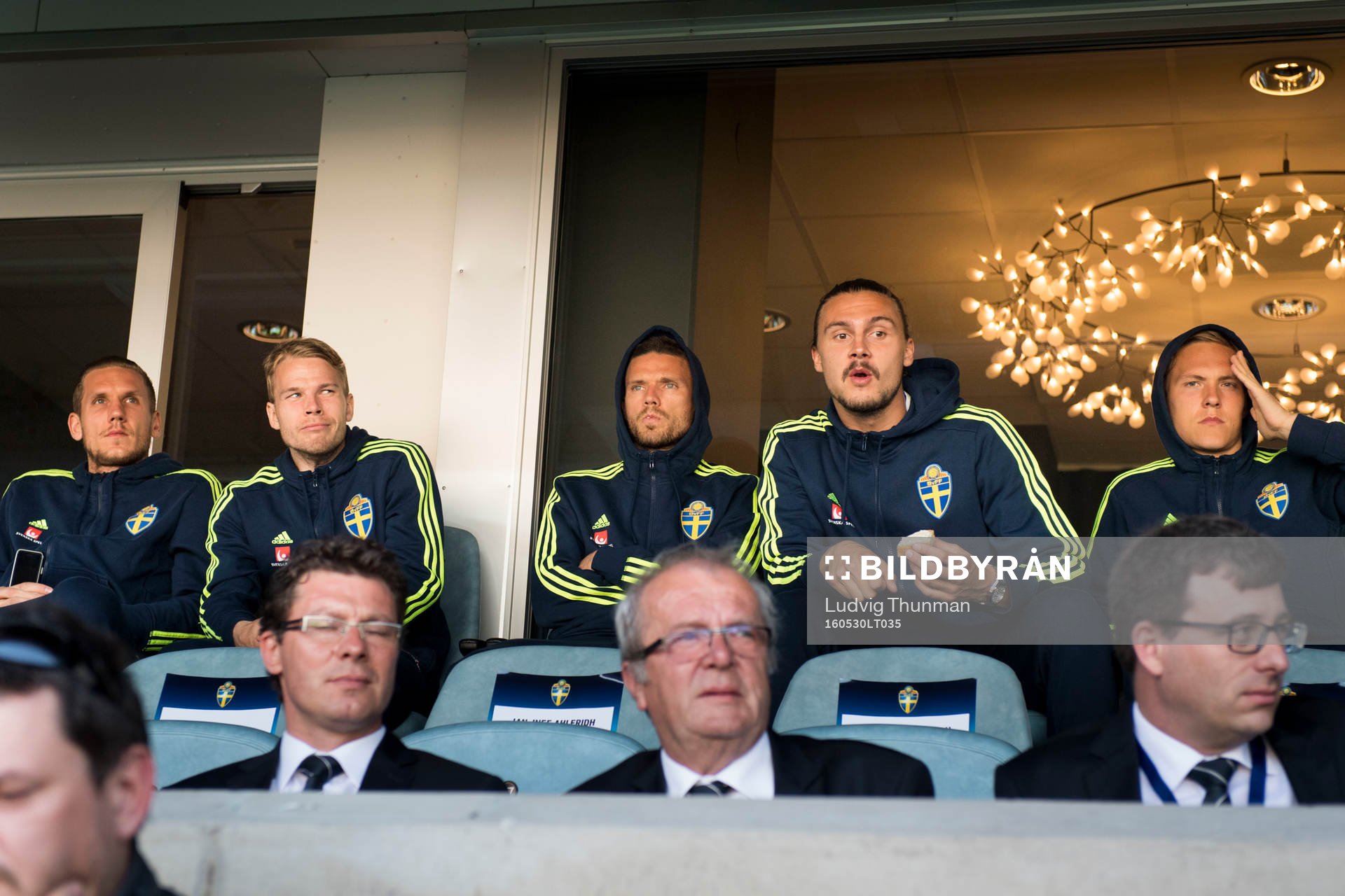 Sveriges Robin Olsen, Oscar Lewicki, Marcus Berg och Erik