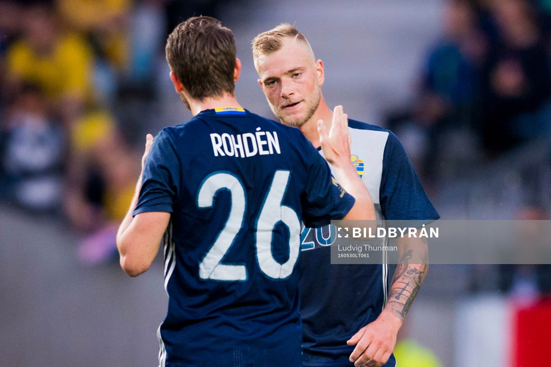 Sveriges Marcus Rohdén och John Guidetti