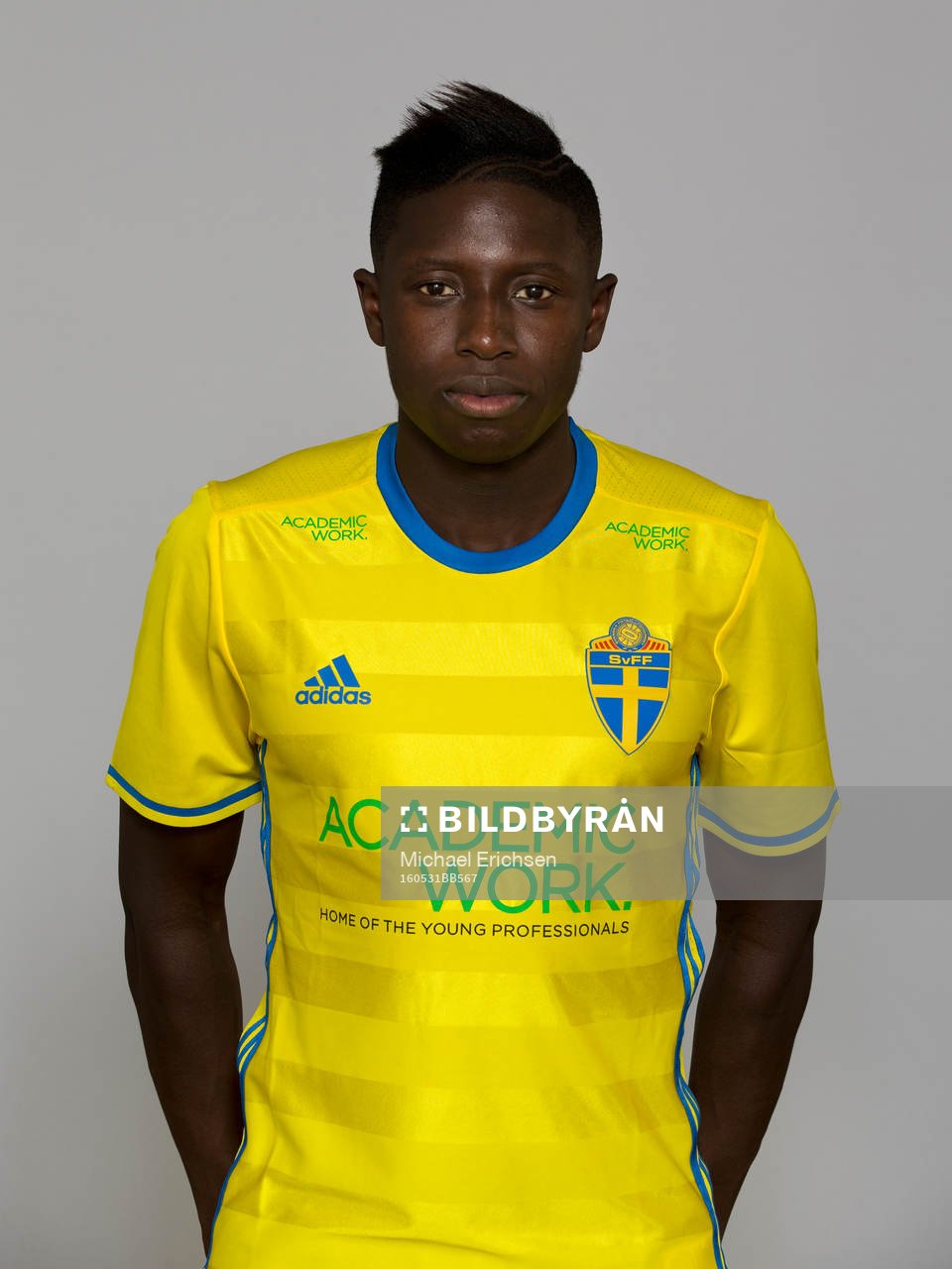 Pa Konate, spelare i Sveriges U21-landslag i fotboll