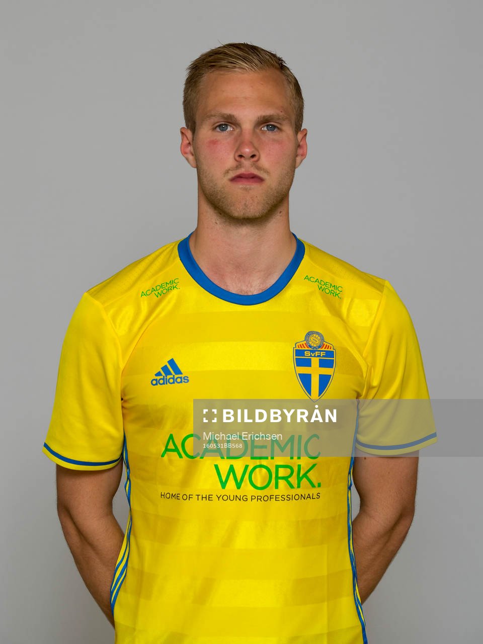 Gustav Engvall, spelare i Sveriges U21-landslag i fotboll