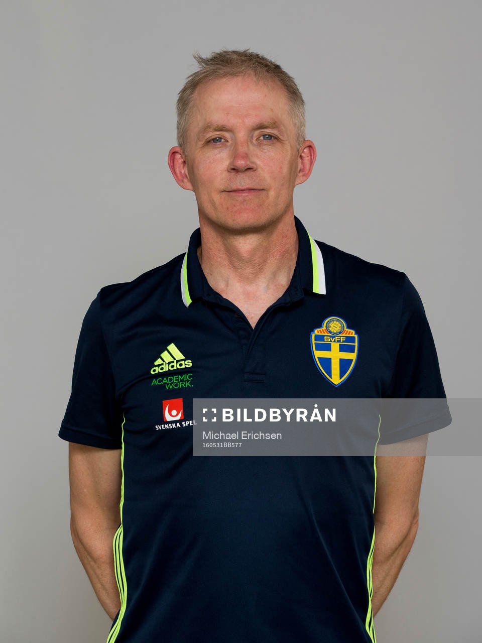 Staffan Stjernholm, kommunikatör i Sveriges U21-landslag i