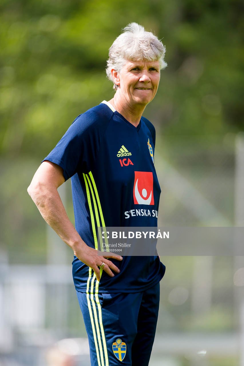 Sveriges förbundskapten Pia Sundhage