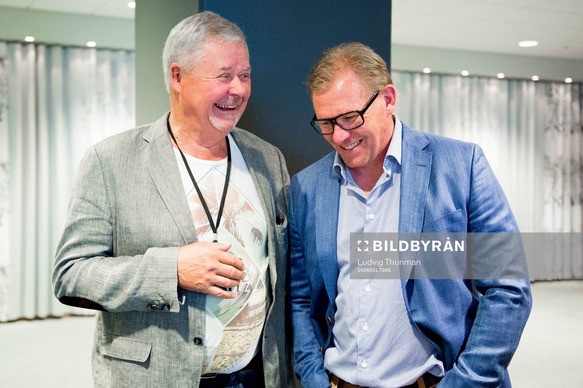 Percy Nilsson och Malmö Redhawks sportchef Patrik
