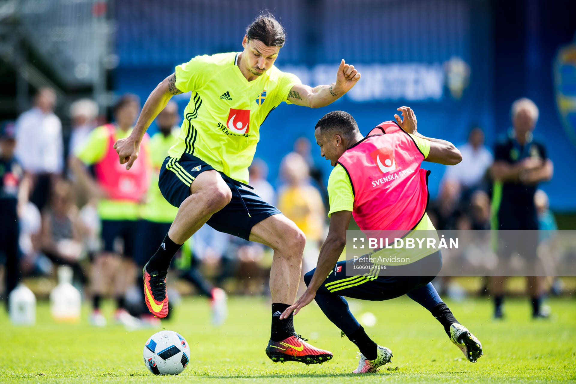 Zlatan Ibrahimovic och Martin Olsson