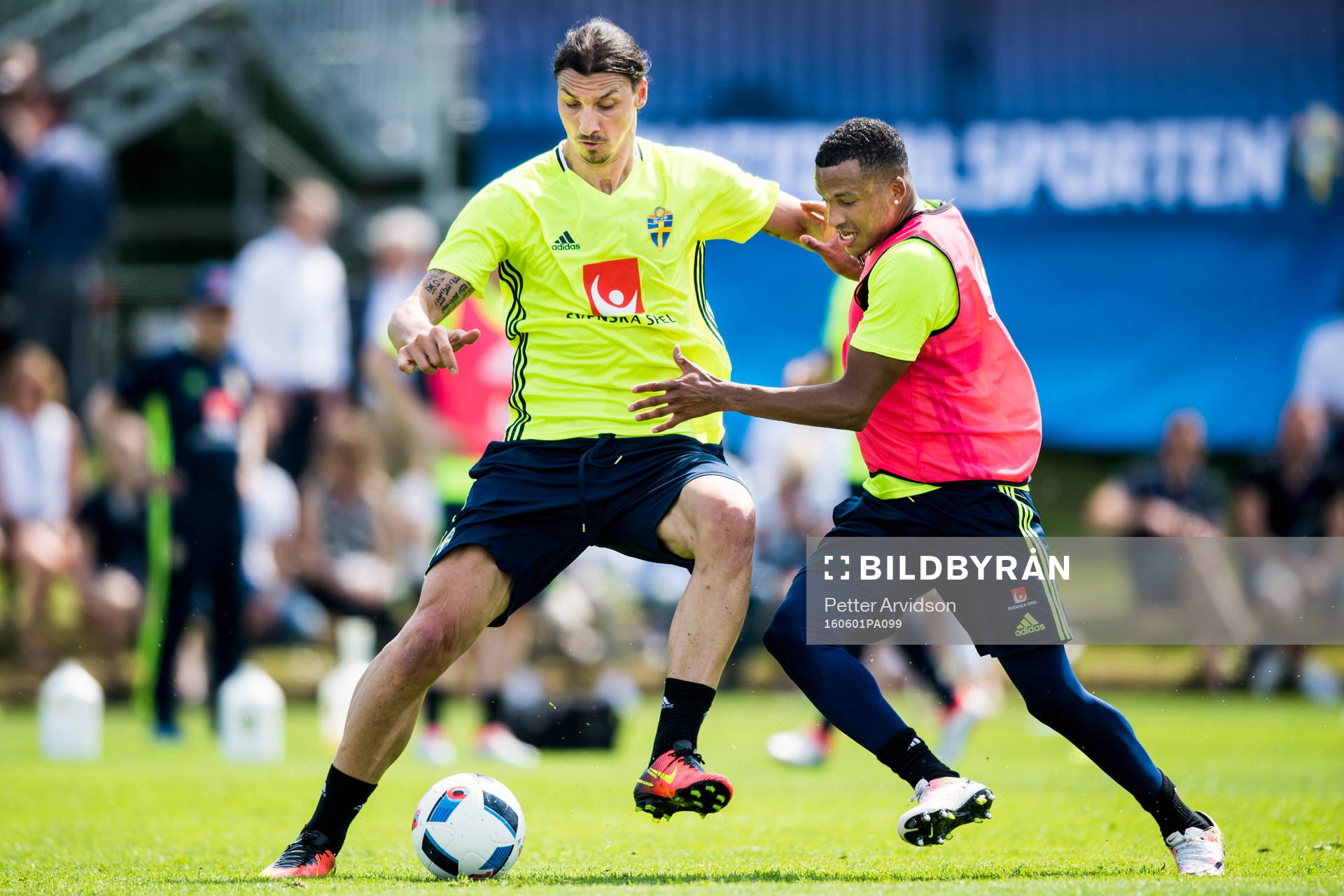 Zlatan Ibrahimovic och Martin Olsson