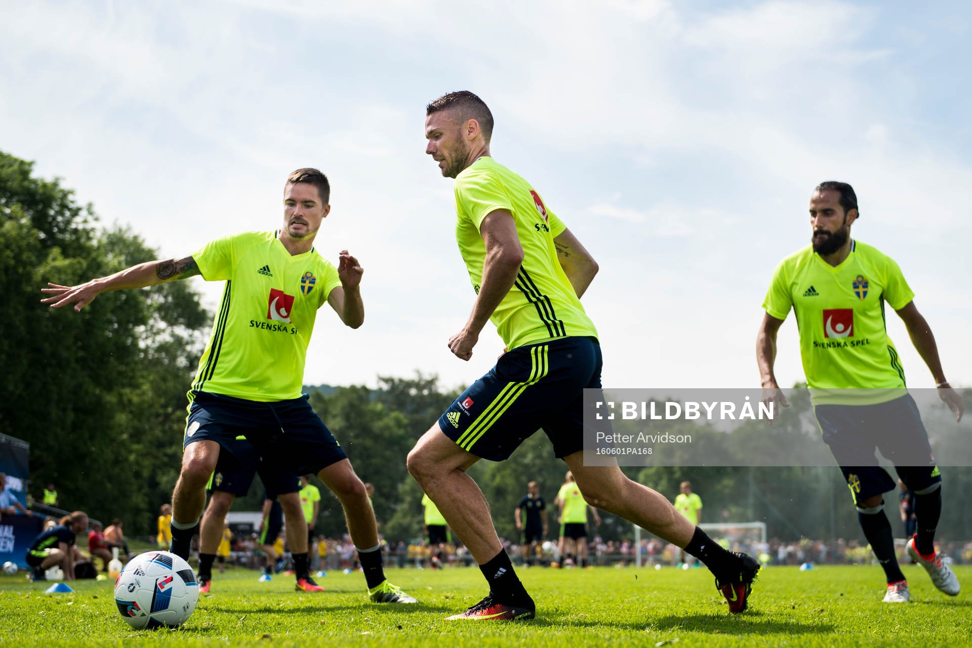 Mikael Lustig, Marcus Berg och Erkan Zengin