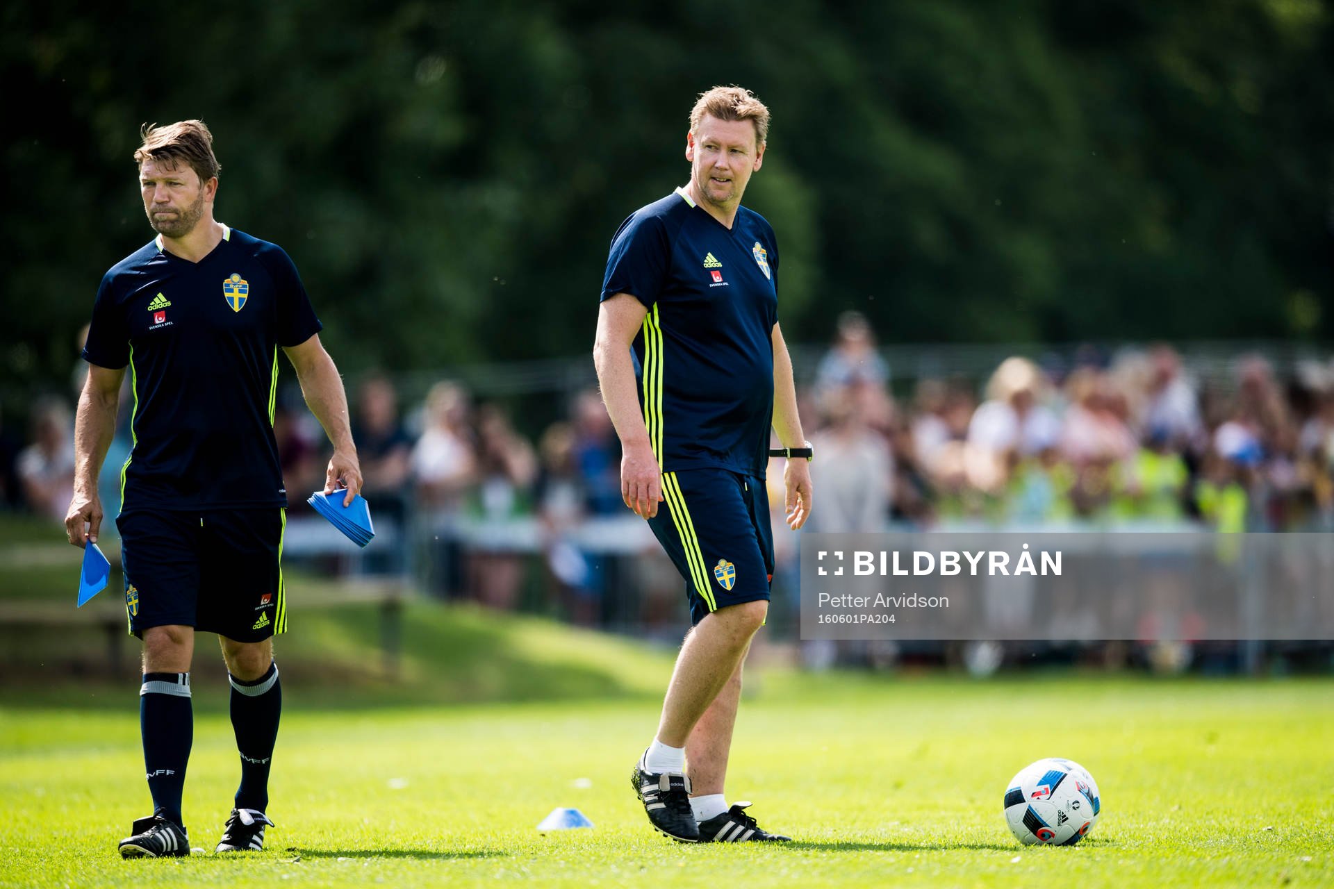 Marcus Allbäck, players manager och Peter Wettergren,