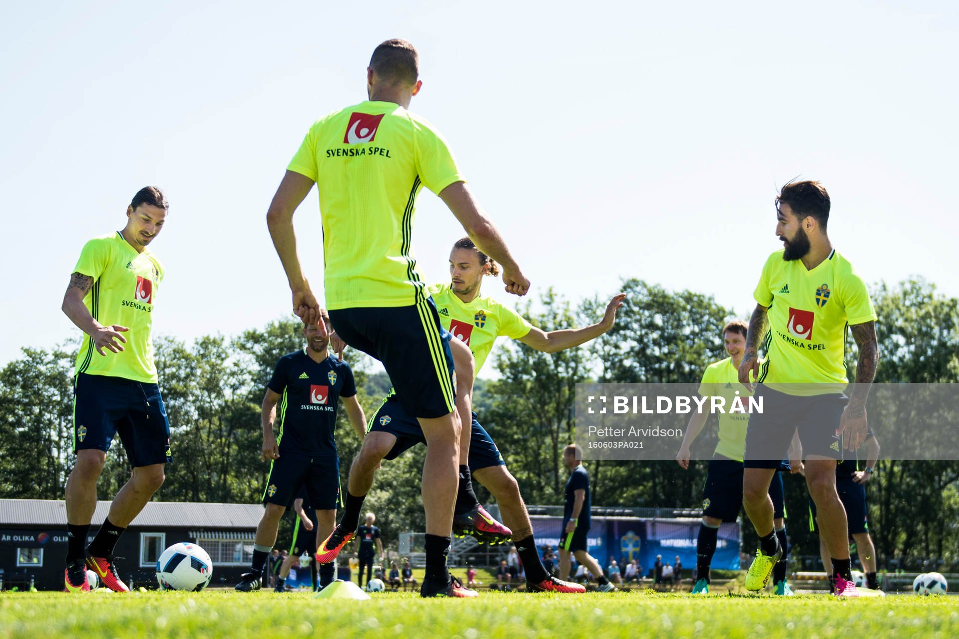 Zlatan Ibrahimovic, Erik Johansson, Kim Källström och