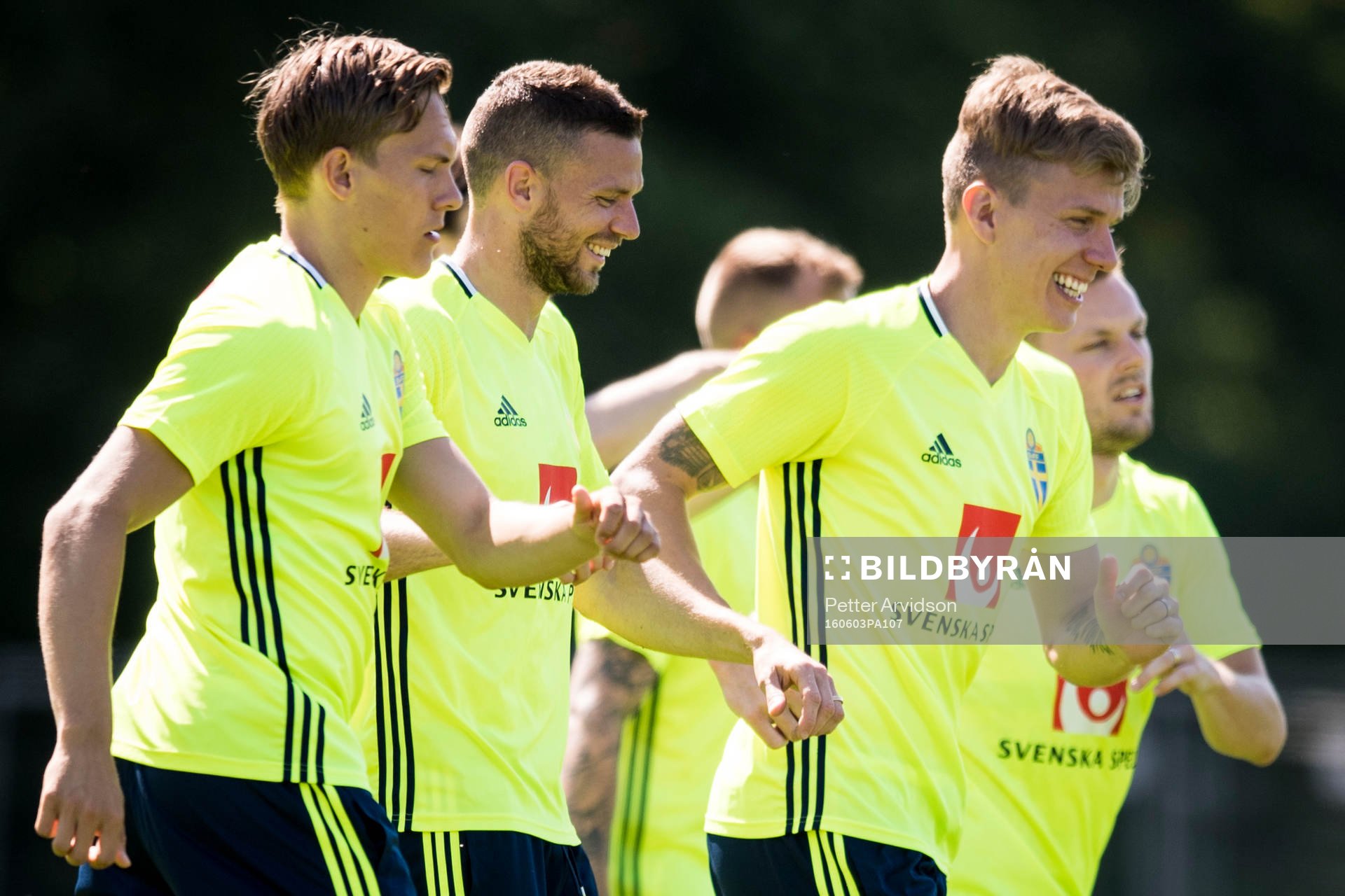 Ludwig Augustinsson, Marcus Berg och Pontus Wernbloom