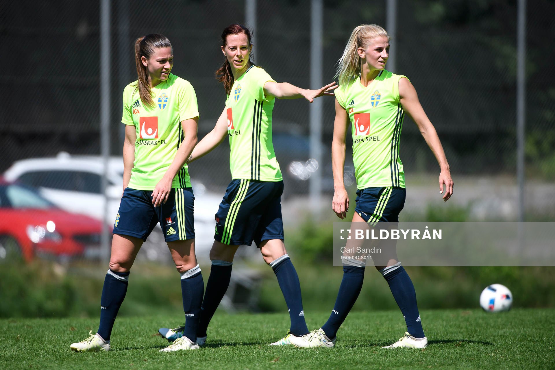 Pauline Hammarlund, Lotta Schelin och Sofia Jakobsson