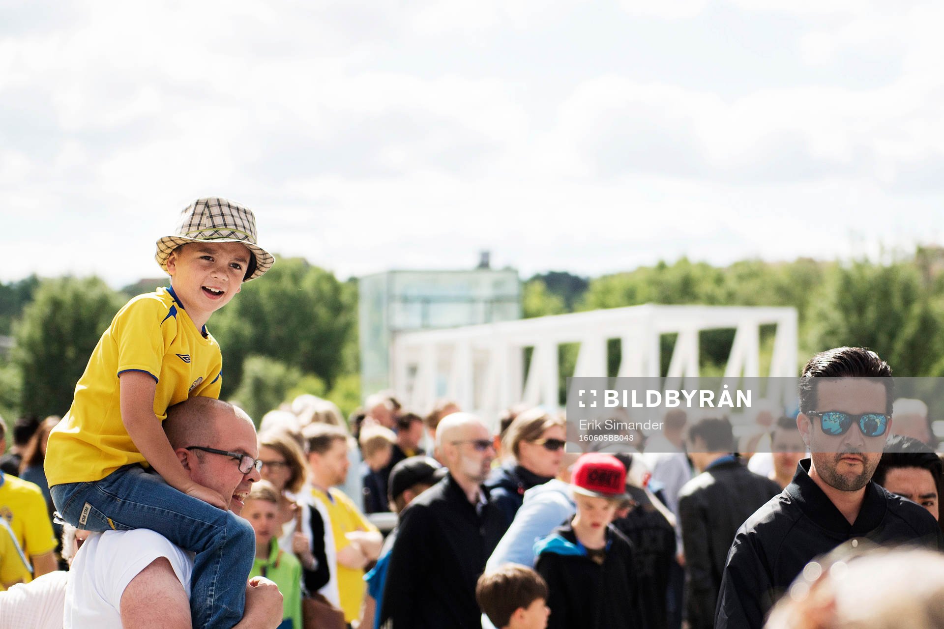 Fans samlas i Fan Zone