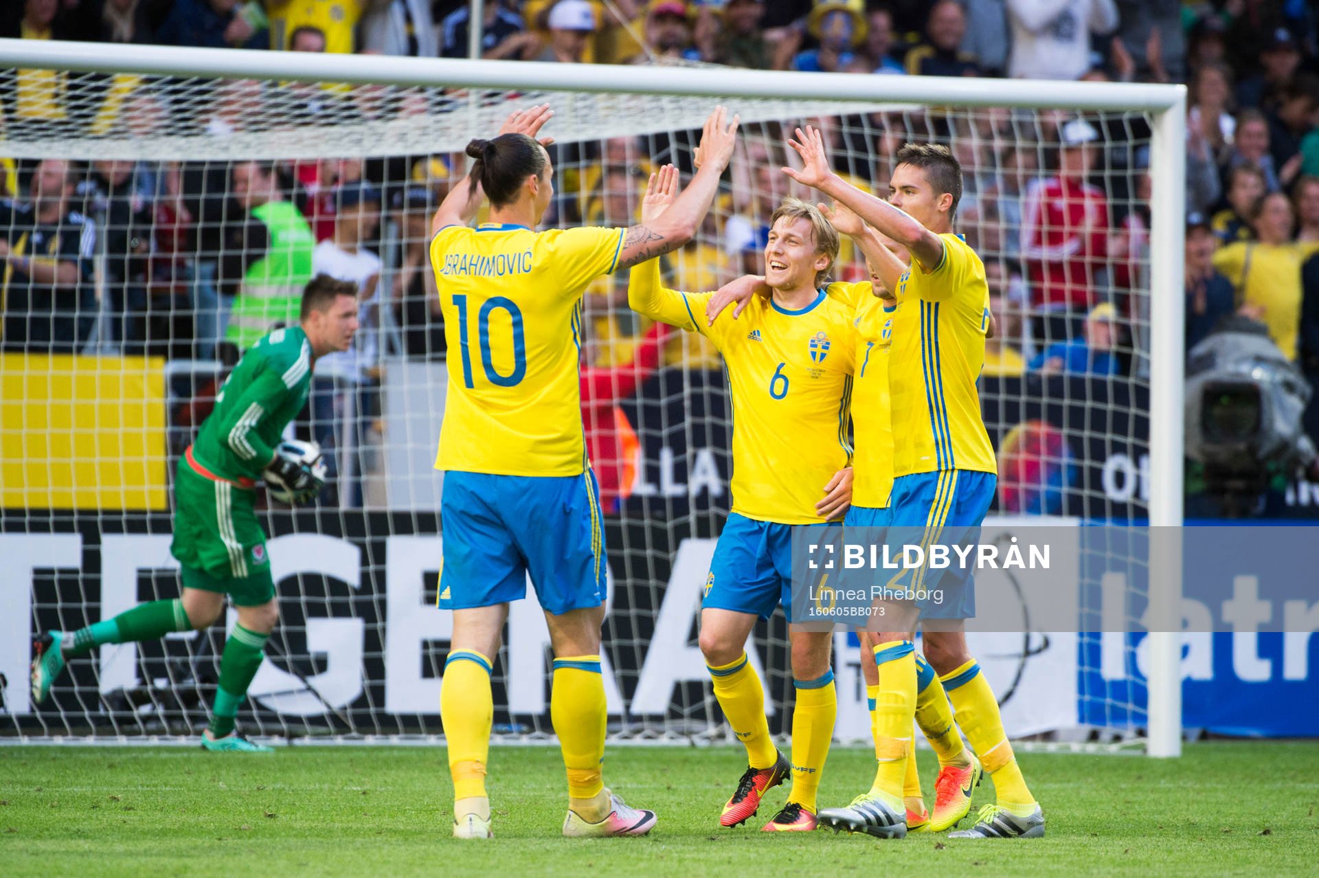 Sveriges Emil Forsberg, Sebastian Larsson, Zlatan