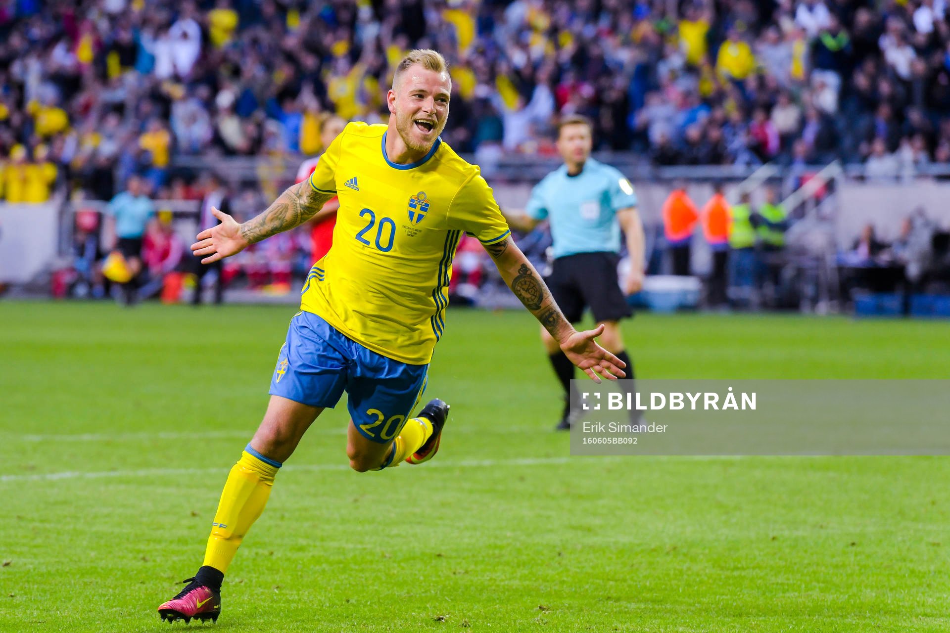 Sveriges John Guidetti jublar