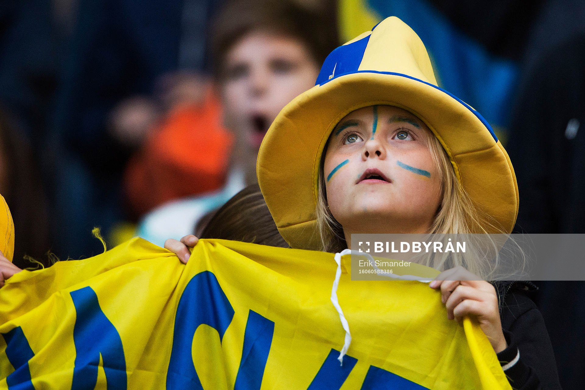 Ett ungt Sverige-fan