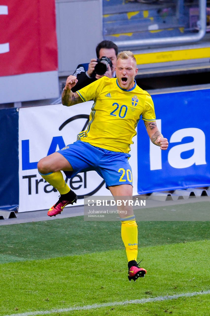 Sveriges John Guidetti jublar