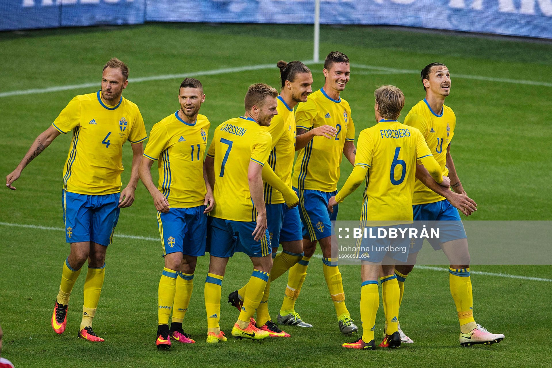 Sveriges Andreas Granqvist, Marcus Berg, Sebastian Larsson,