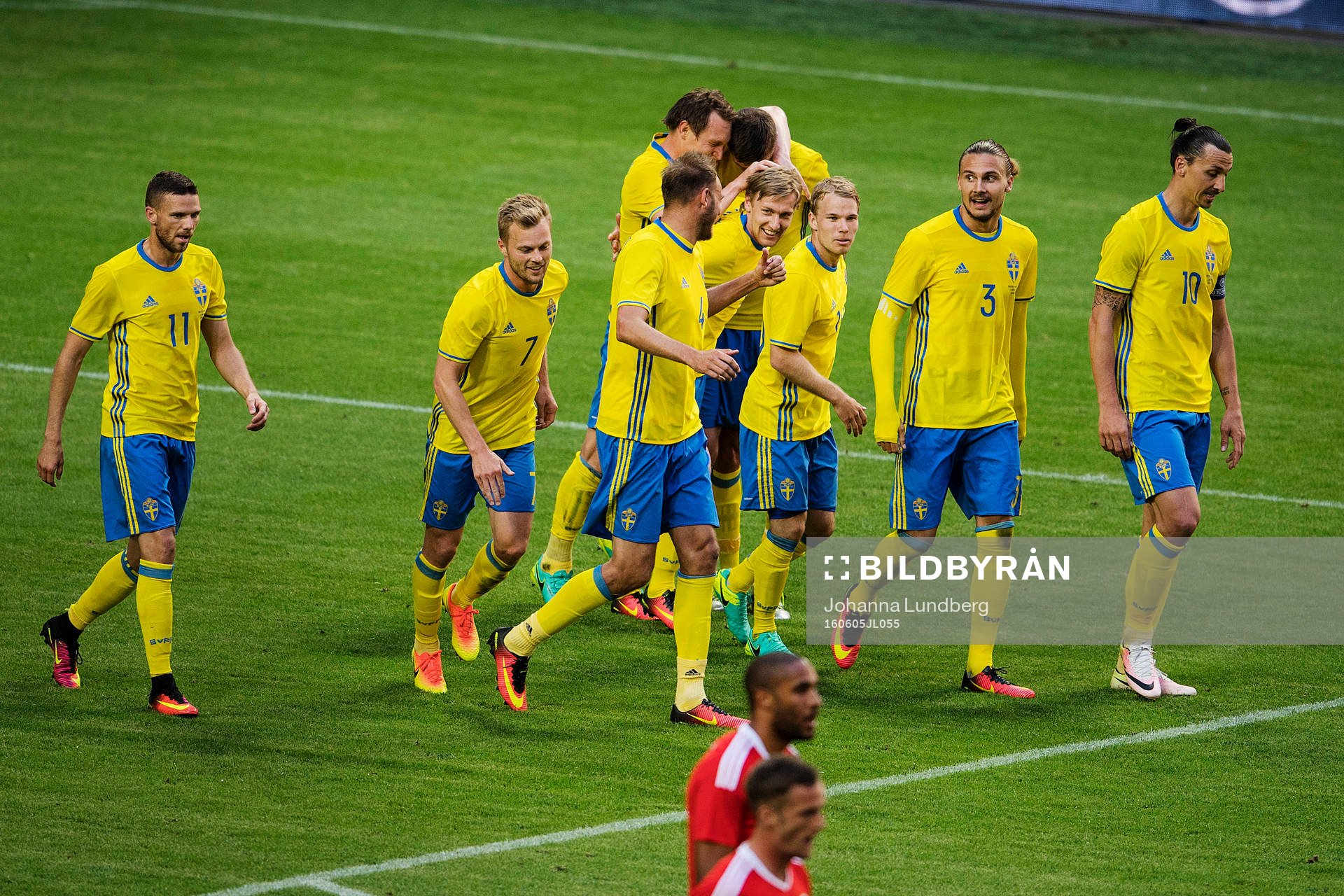 Sveriges Marcus Berg, Sebastian Larsson, Andreas Granqvist,