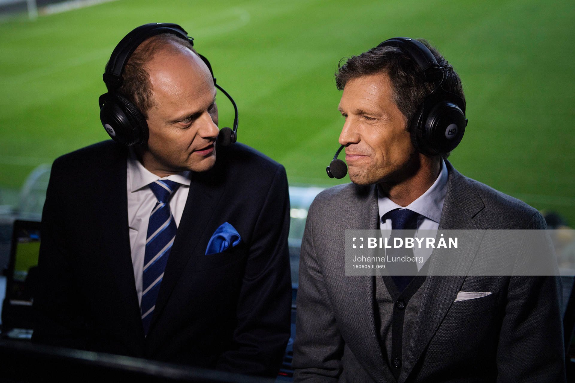 Kanal 5's kommentarer Jens Fjellström och Lars Granqvist