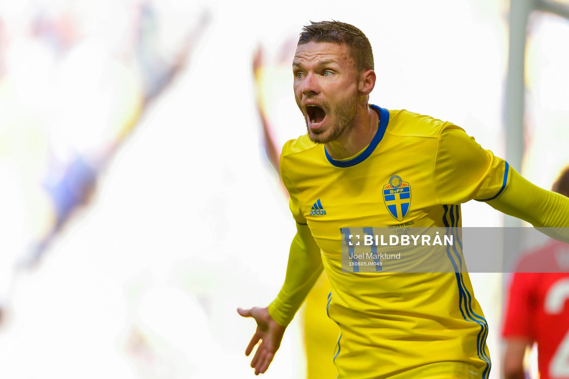 Sveriges Marcus Berg reagerar