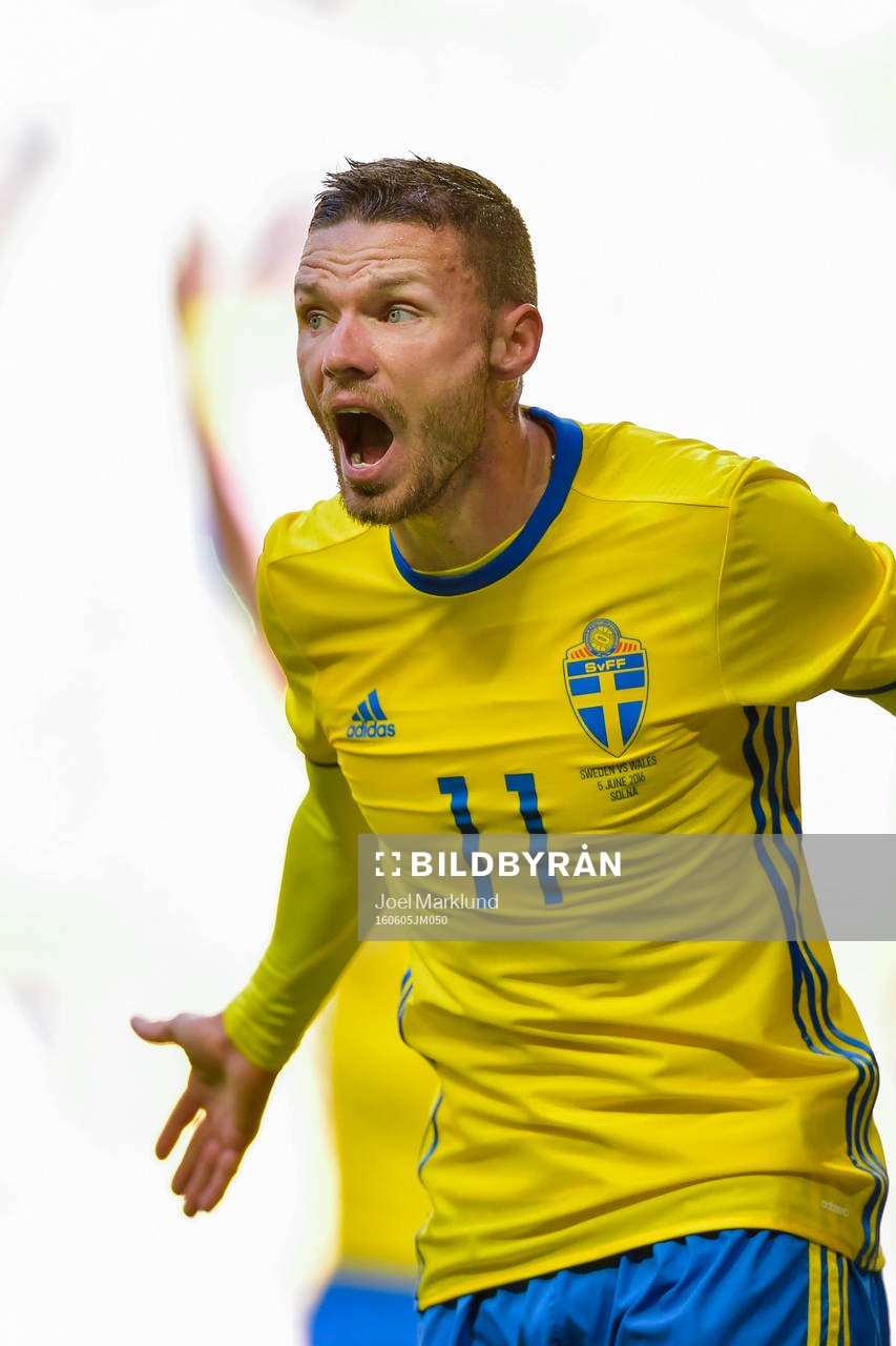 Sveriges Marcus Berg reagerar