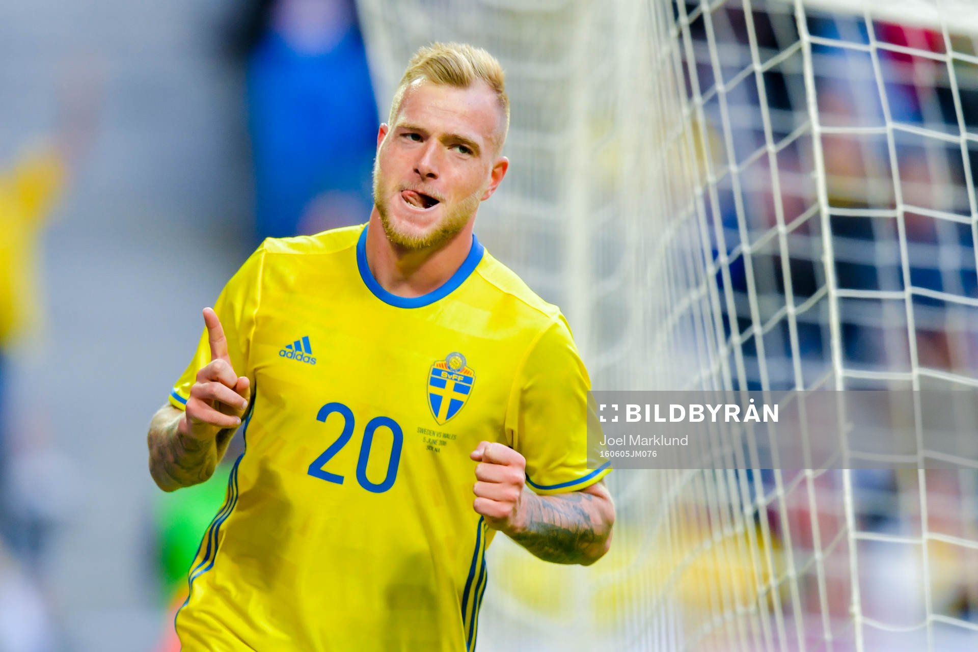 Sveriges John Guidetti jublar