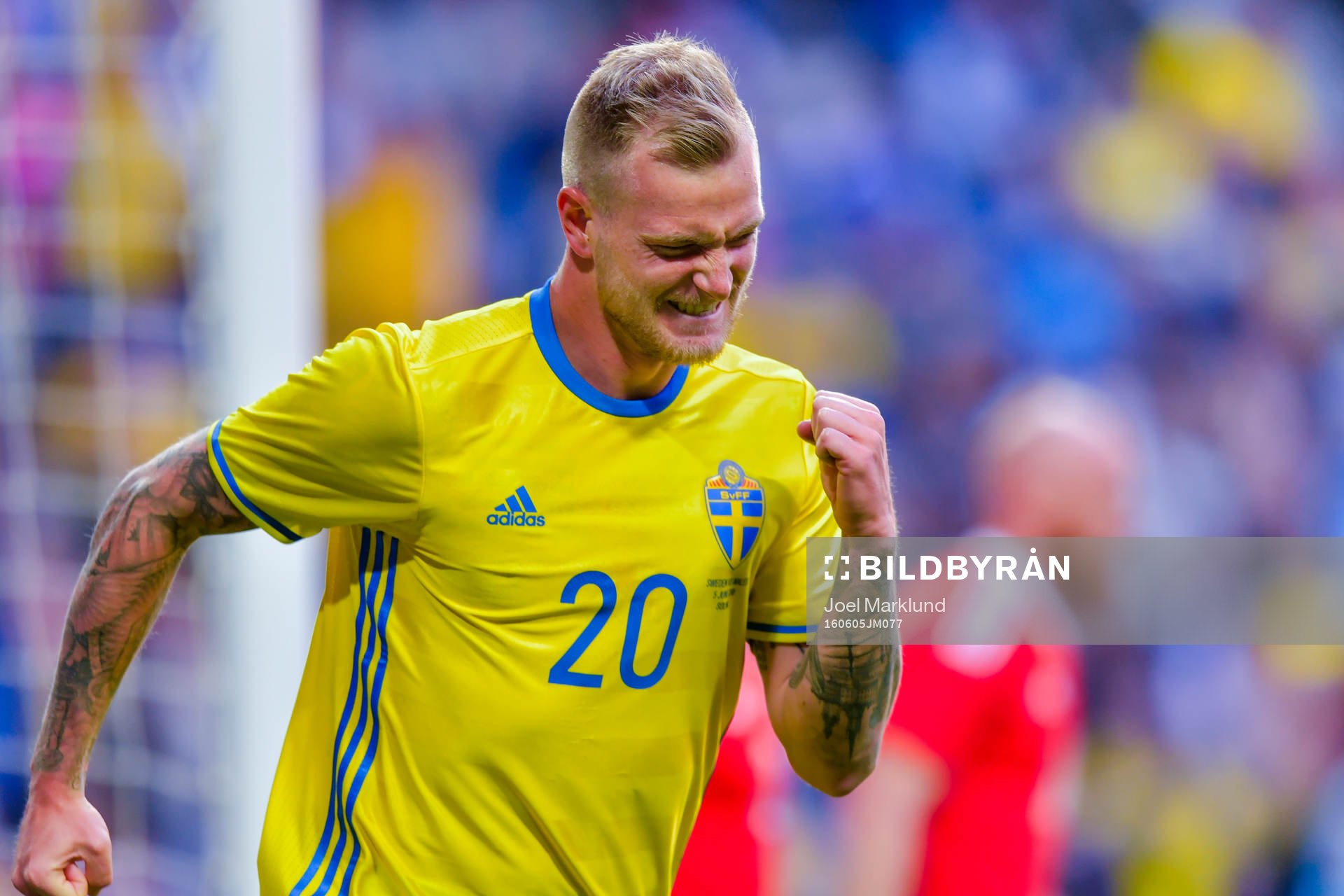 Sveriges John Guidetti jublar
