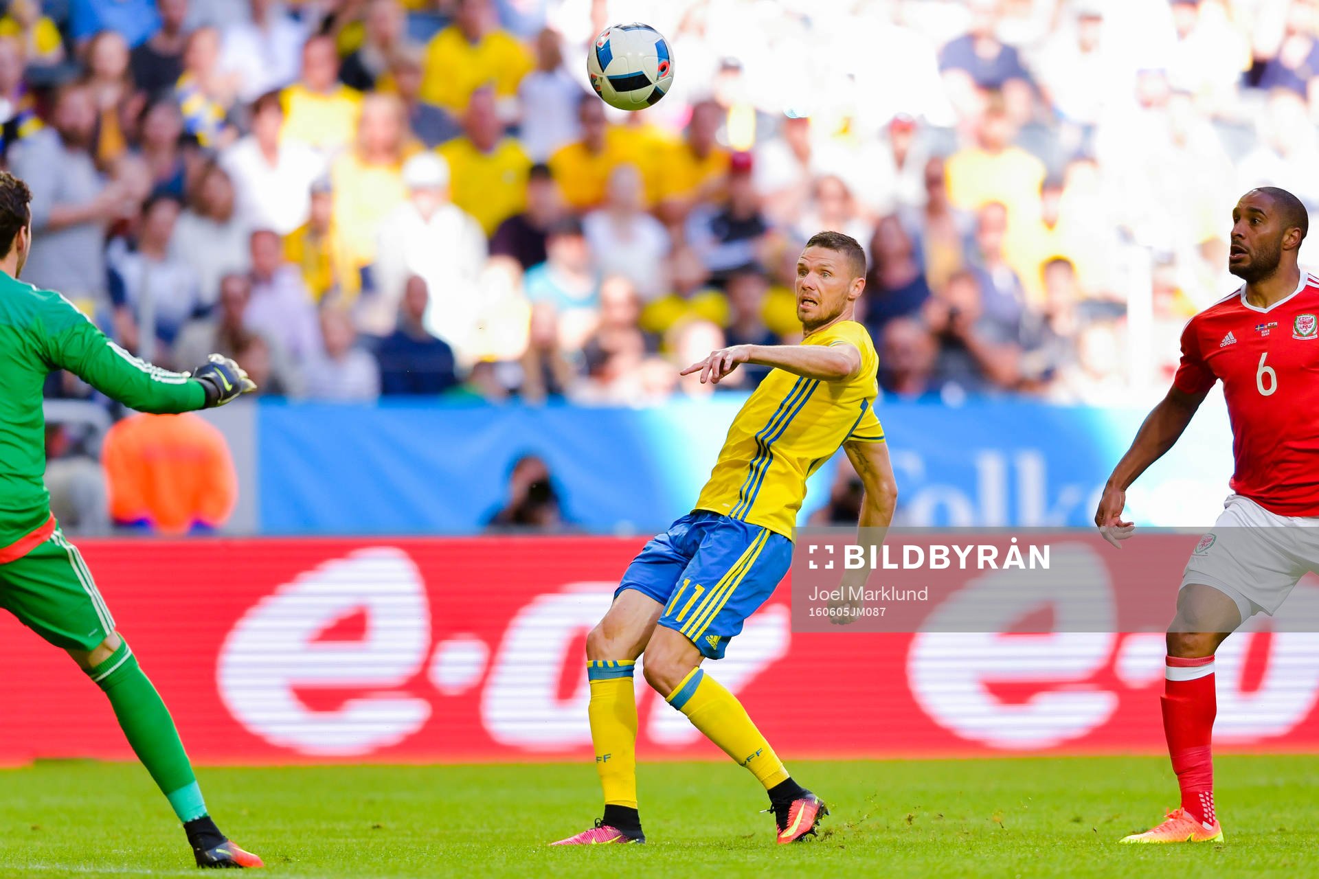 Sveriges Marcus Berg med målchans