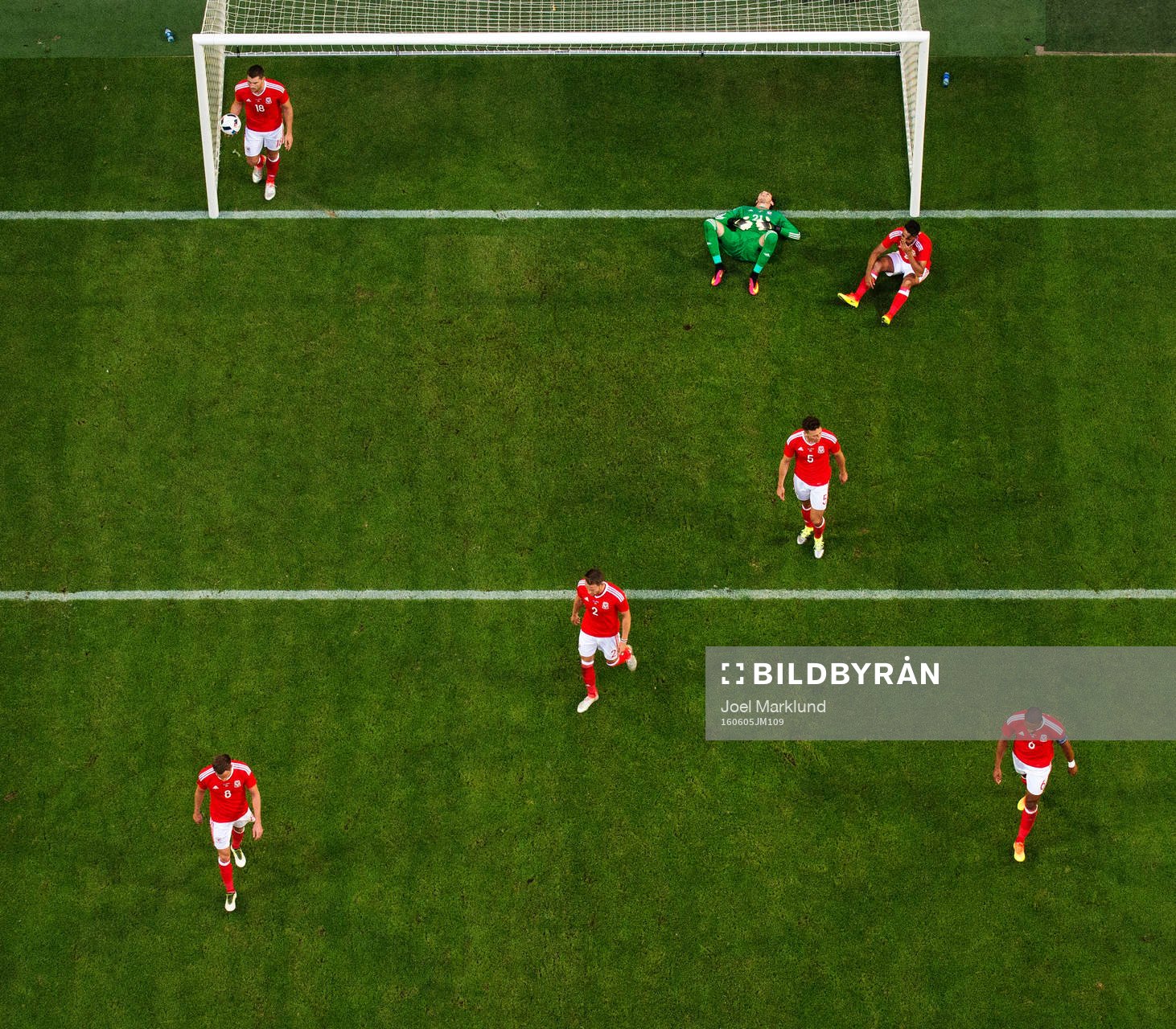 Wales spelare deppar