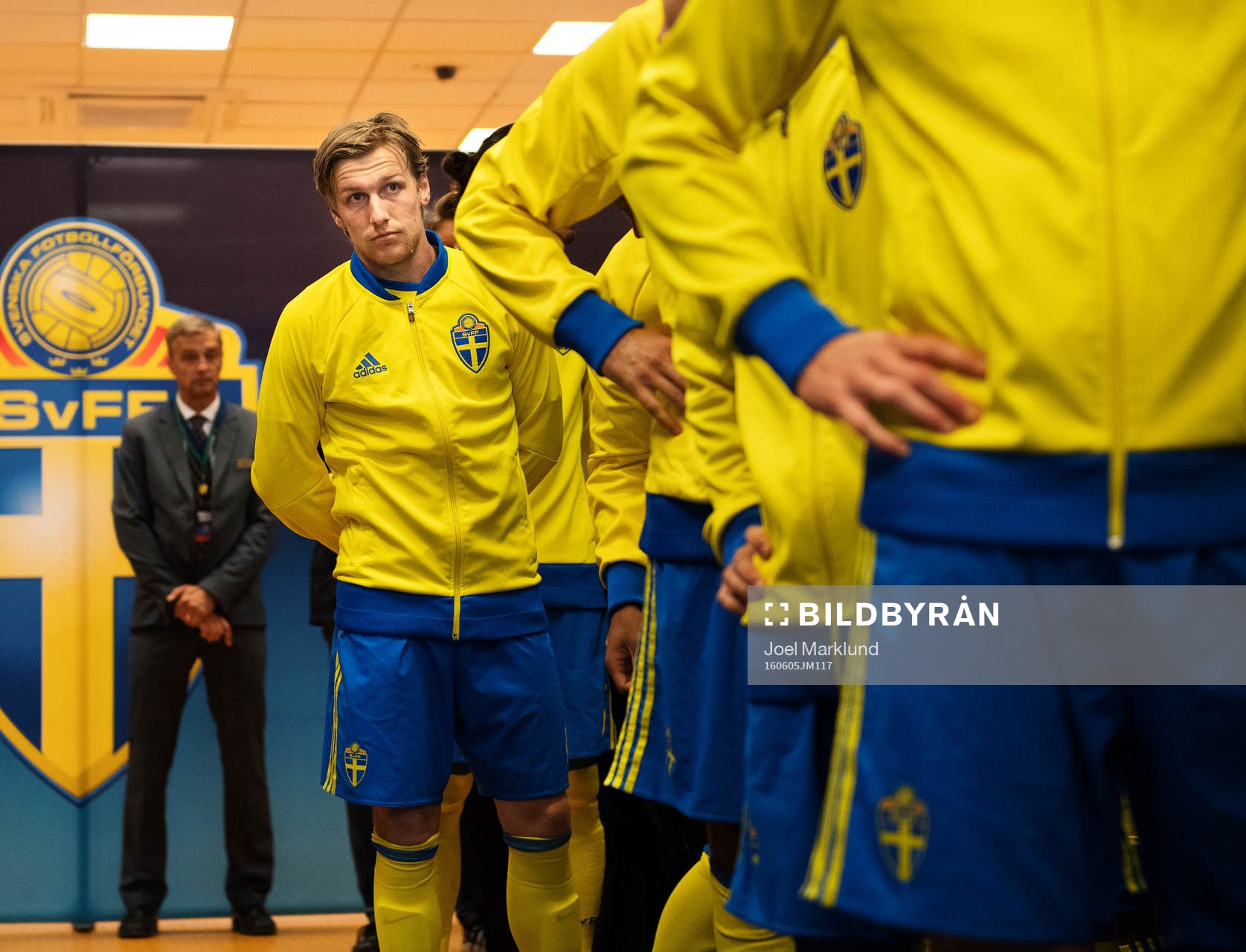 Sveriges Emil Forsberg i spelargången