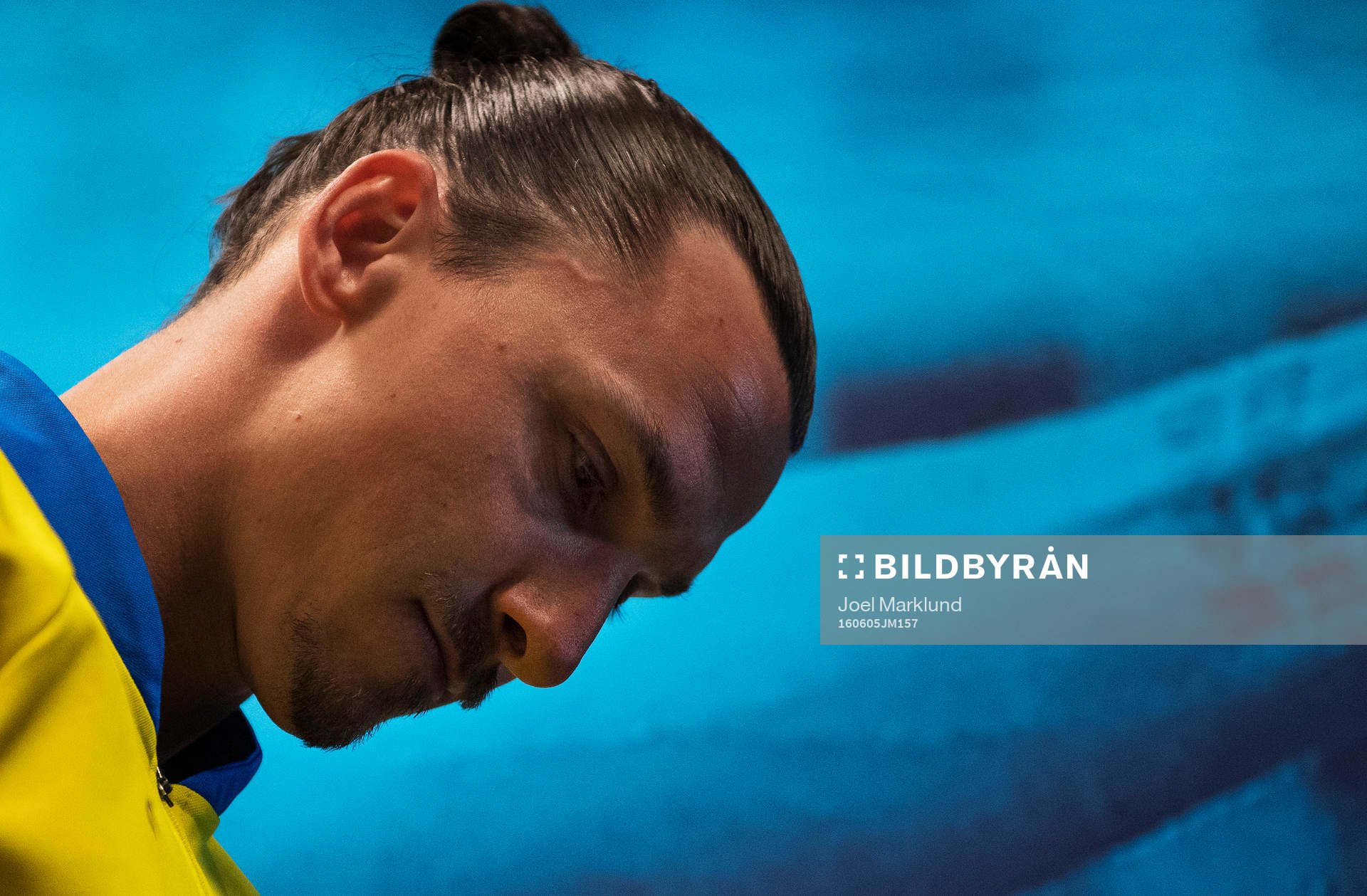 Sveriges Zlatan Ibrahimovic i spelargången