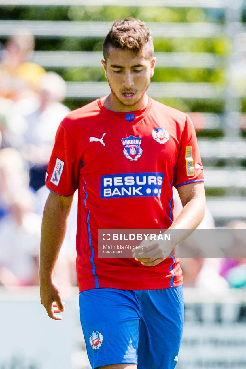 Helsingborgs Moustafa Zeidanunder fotbollsmatchen i
