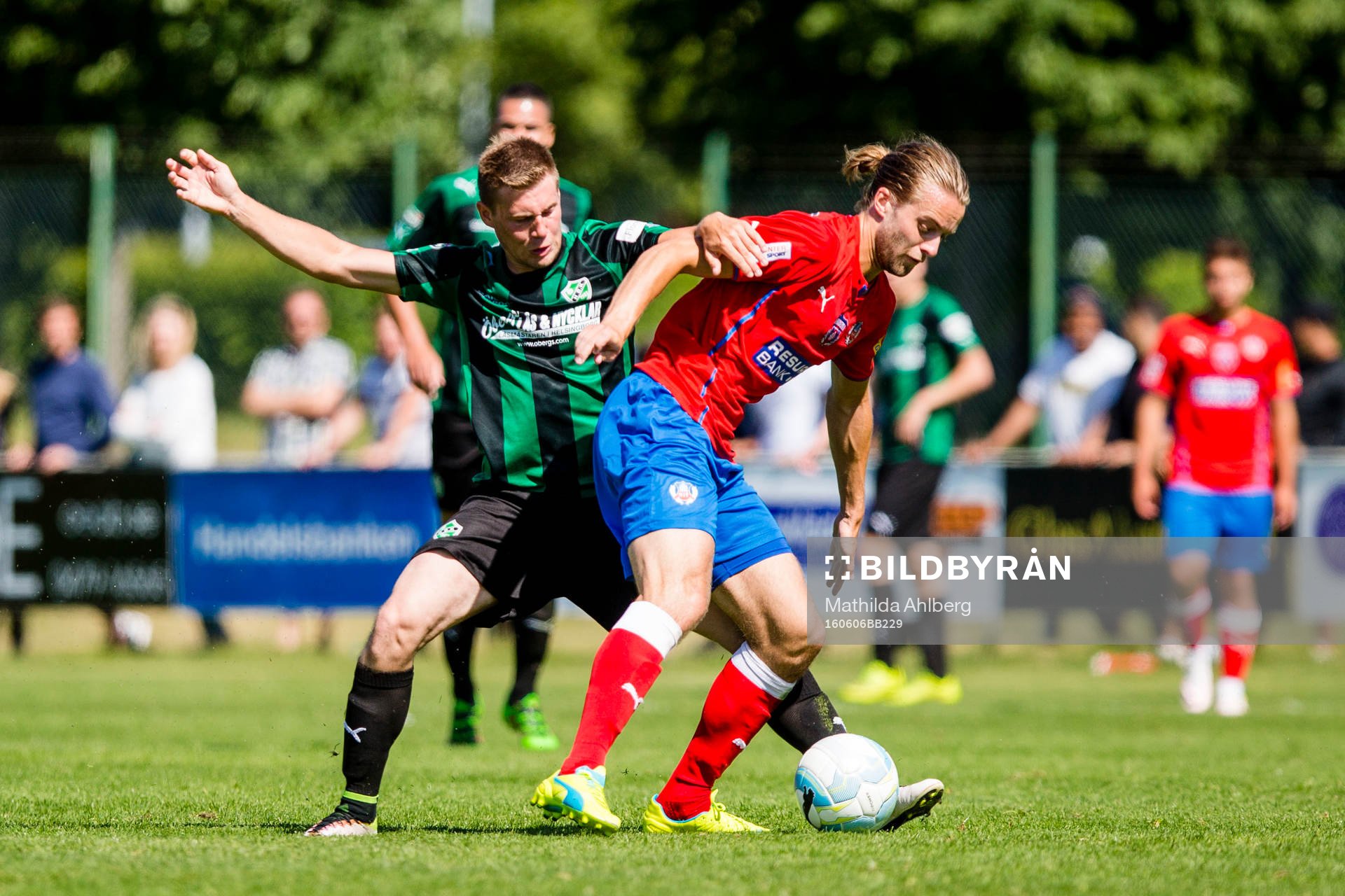 Högaborgs Erik Andersson och Helsingborgs Jonatan Olsson