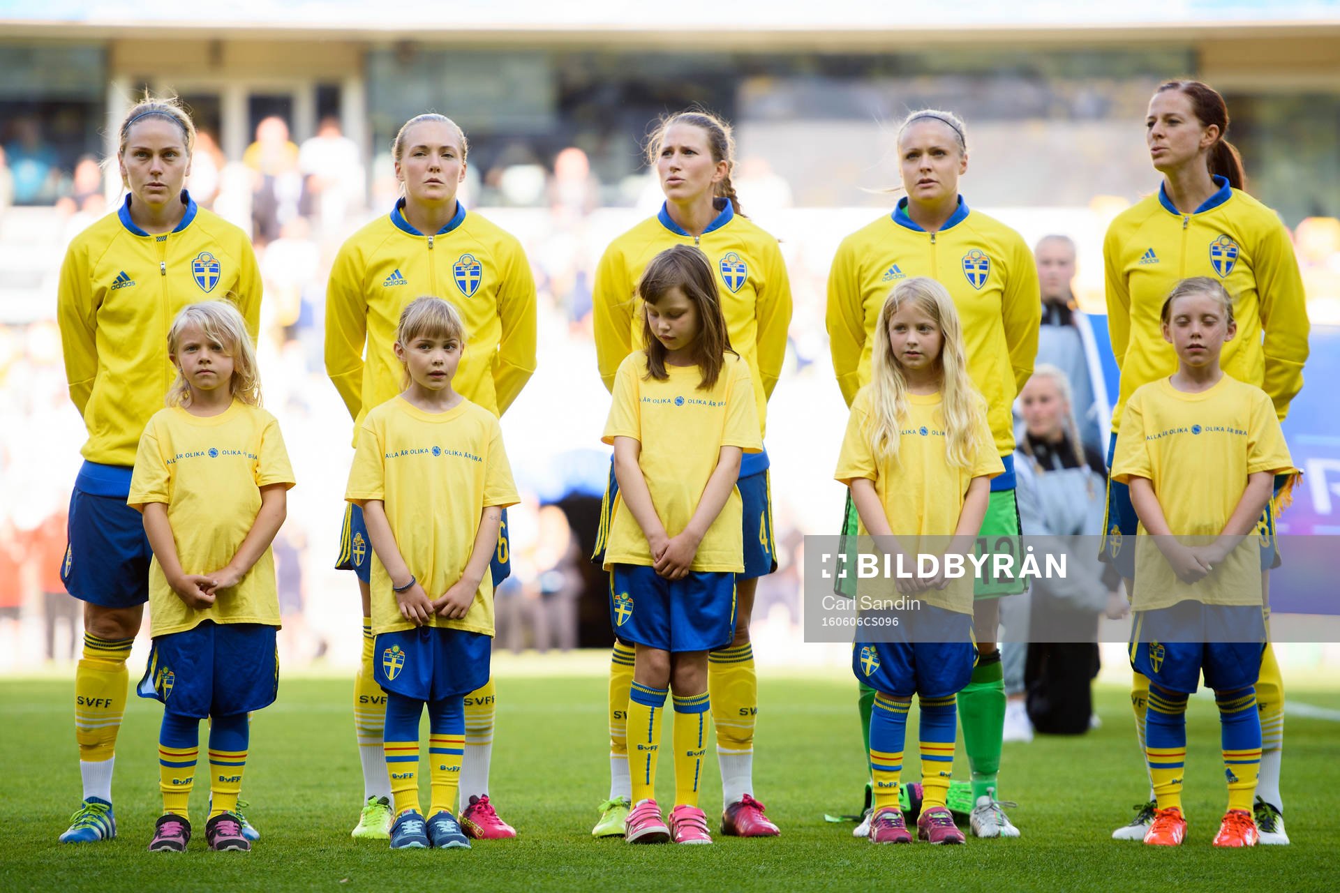 Sveriges Lisa Dahlkvist, Magdalena Eriksson, Emma Berglund,