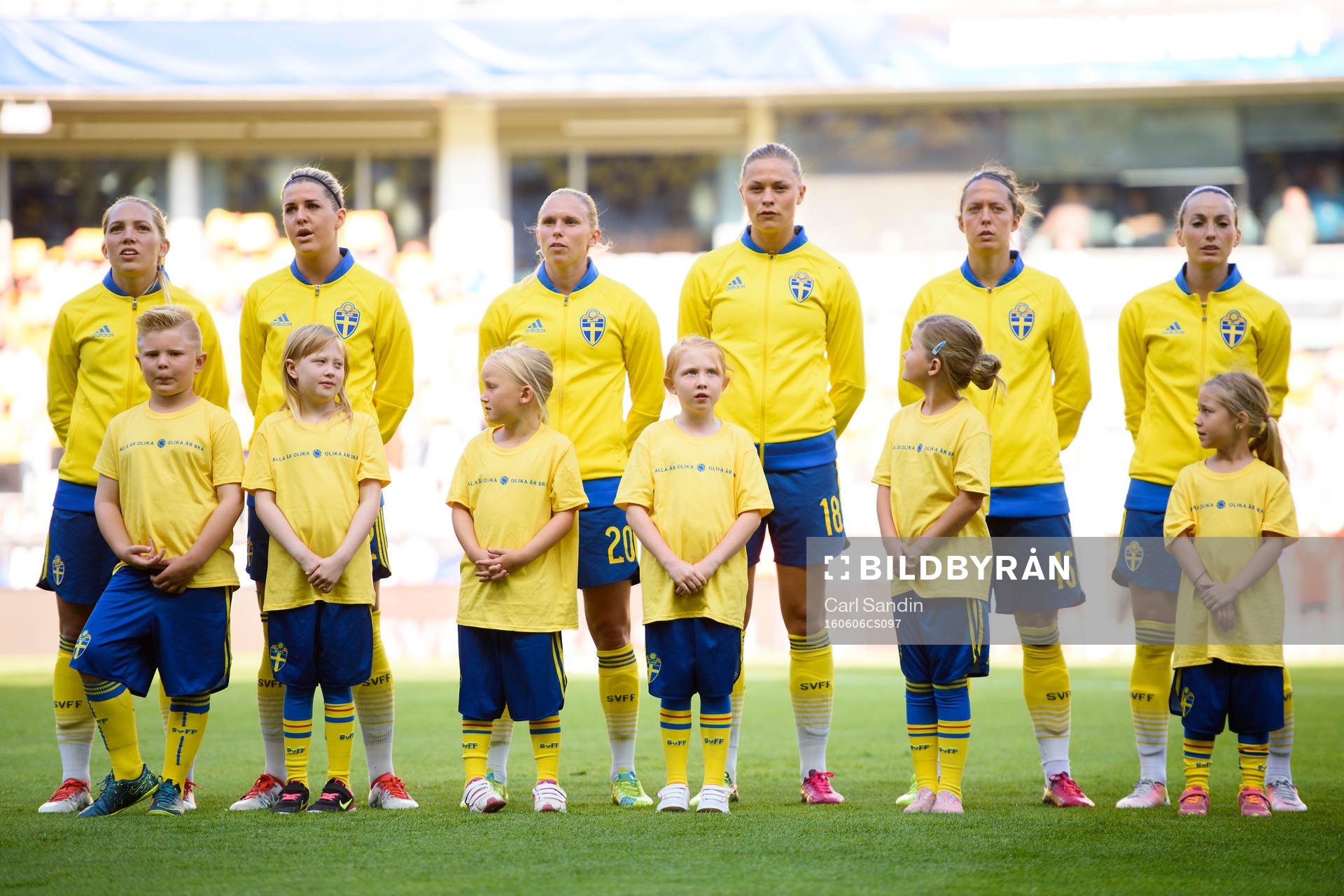 Sveriges Elin Rubensson, Olivia Schough, Jonna Andersson,