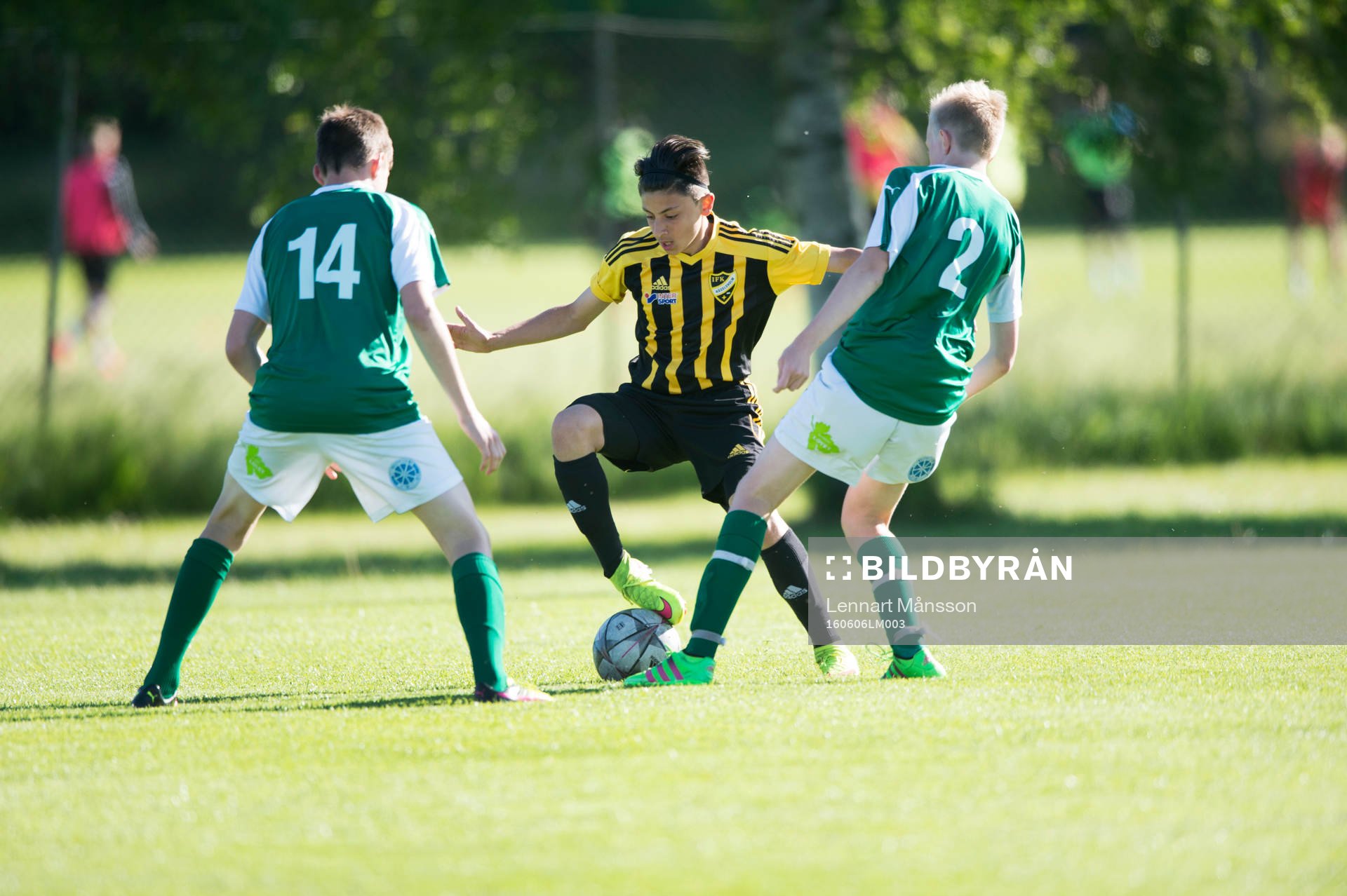 i matchen för pojkar födda 2002 mellan IFK Hässleholm