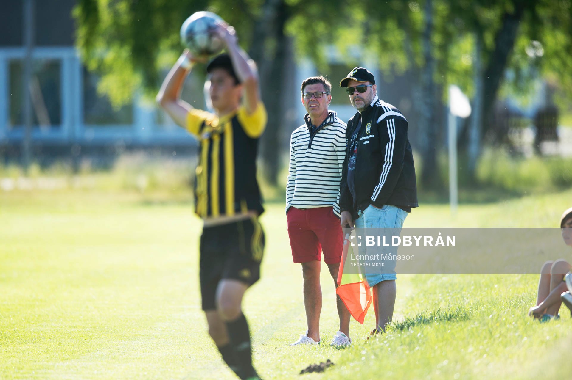Inkast i matchen för pojkar födda 2002 mellan IFK