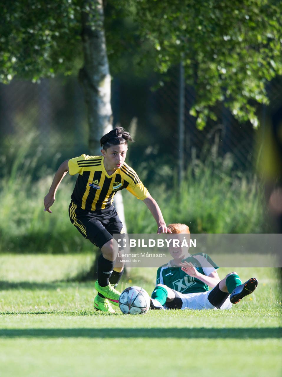 i matchen för pojkar födda 2002 mellan IFK Hässleholm